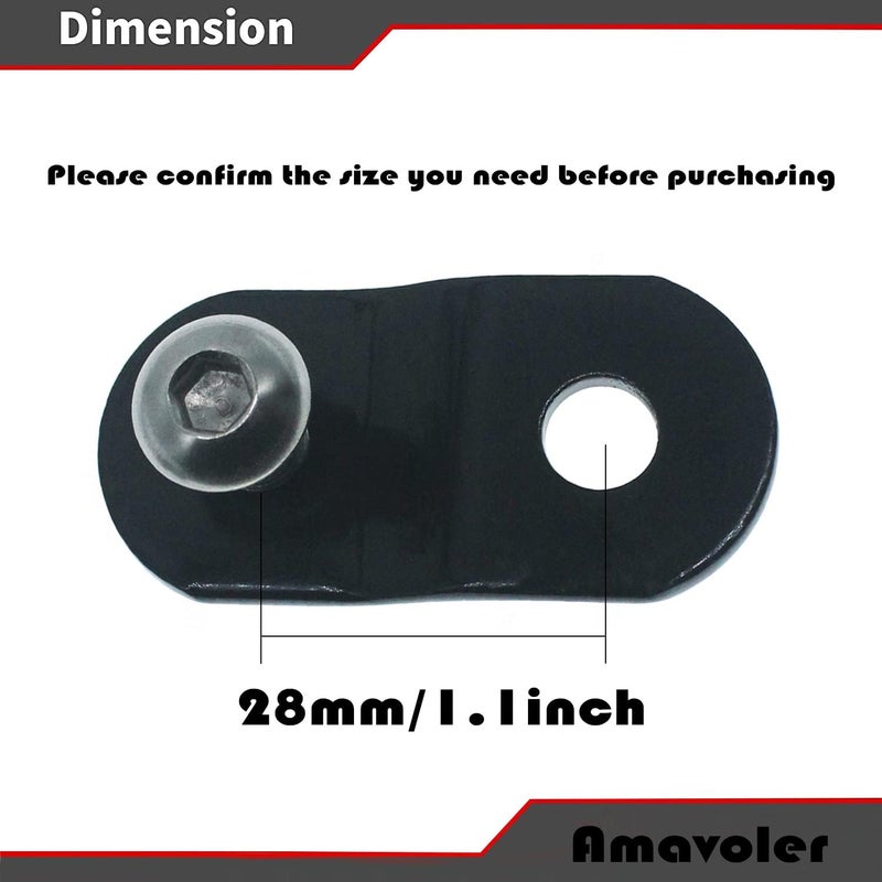 amavoler 28mm 1 Inch Motorcycle Gas Tank Rising Lift Kit Replacement Steel for Harley-Davidson (28mm) 1 pair - Image 3